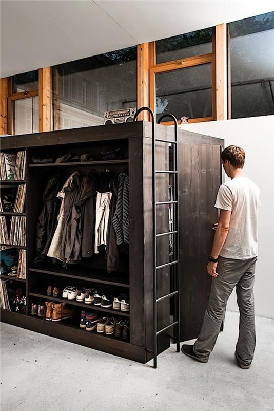 parvisängyt aikuisille elävä kuutio designhuonekalut kaappi ja sänky