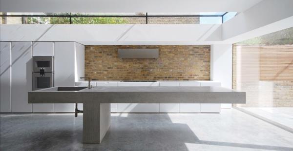 erittäin moderni betonikeittiötaso minimalistinen alkuperäinen