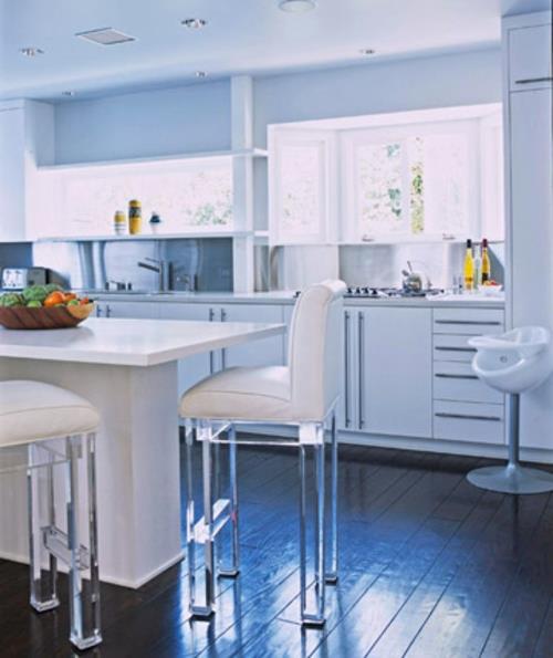 erittäin moderni idea keittiö lumoava alkuperäinen puulattia valkoinen keittiön pohjapiirros