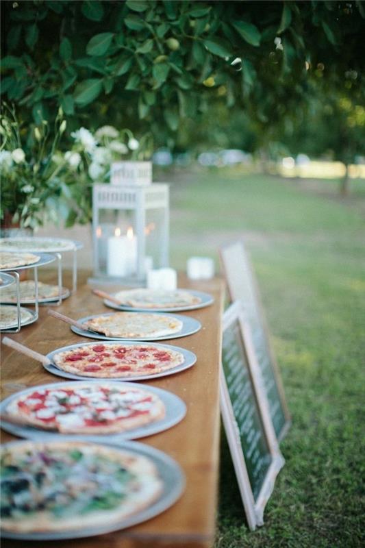 hääideoita pizzalla varustetulle ruokalistalle