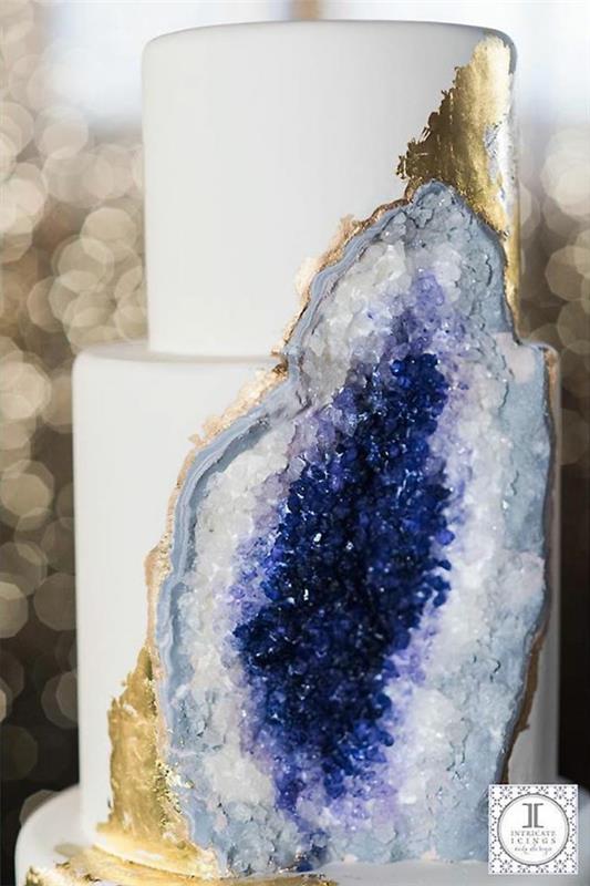 hääkakut ametisti jalokivi design optiikka violetti kristalli kulta