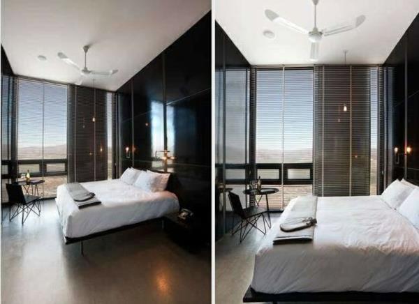 puinen bungalow -elementtitalo makuuhuone sisustus epätavallisia hotelleja