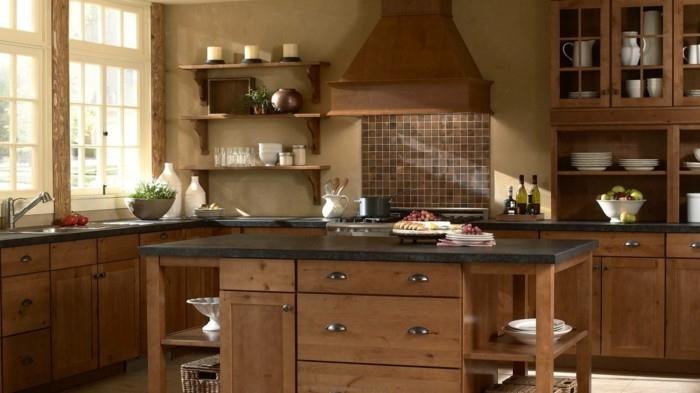 puukeittiö moderni keittiö design keittiö takaseinä mosaiikki