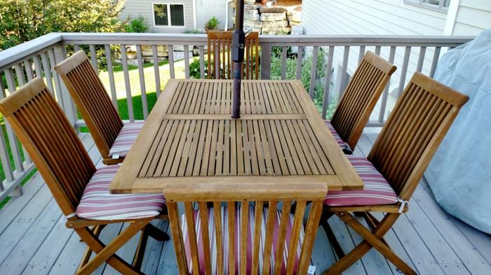 puukalusteet puunhoito tiivistys lämpökäsittely ulkokalusteet ruokapöytä kokoontaitettavat tuolit
