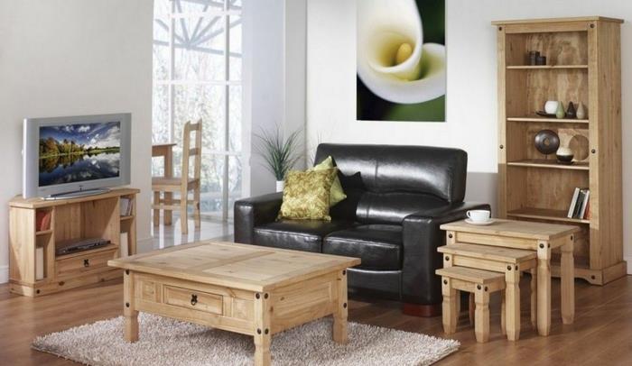 puukalusteet puuhoito olohuoneen kalusteet hyllyt sohvapöytä sivupöydät