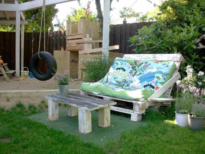 puiset kuormalavat DIY puutarhakalusteet sohva sohvapöytä rakenna itse