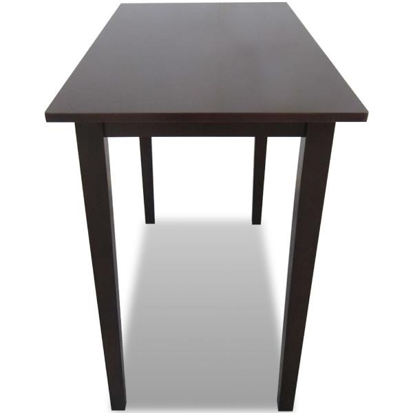 puupöydän puhdistus - musta pöytä