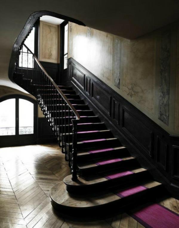 puiset portaat violetit portaiden juoksijat suunnitteluideoita