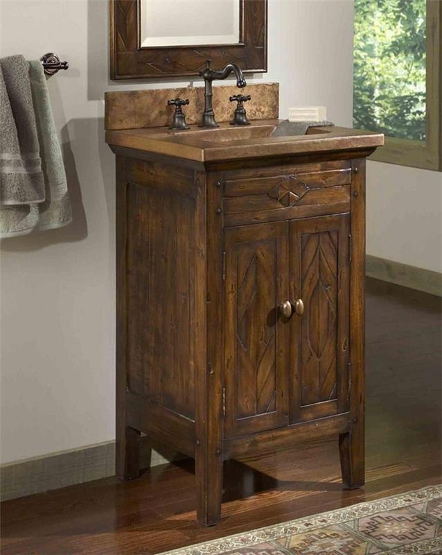 puinen pesuallas kylpyhuone suunnittelu puupinta vanha