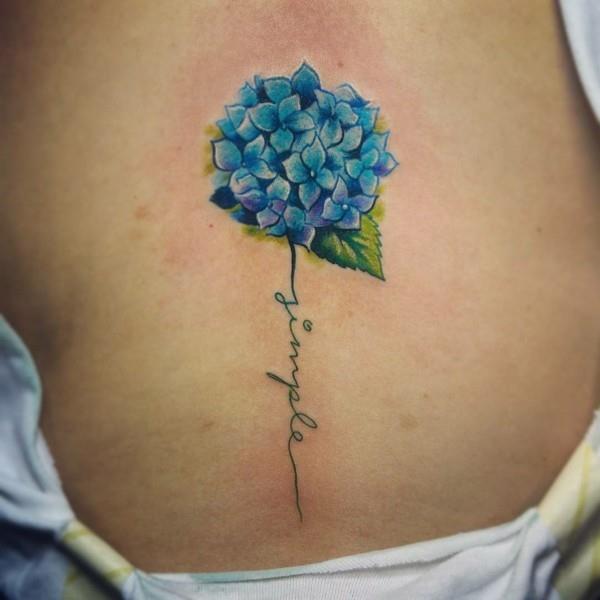hortensia fontin tatuointi idea