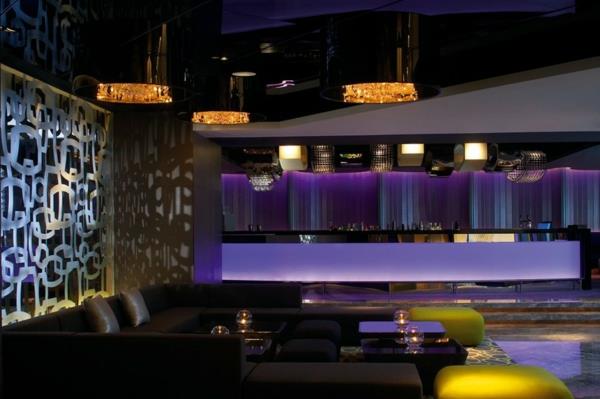 hotelli ylellinen mira hong kong sohva musta violetti valo