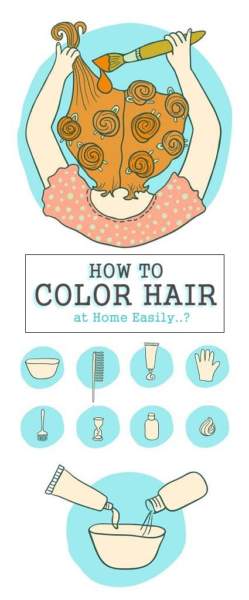 hvordan man farve hår derhjemme