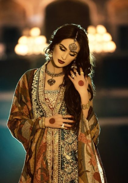Pakistanske brudeøje makeup