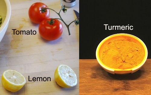Tomat-gurkemeje pakke citronsaft gram mel