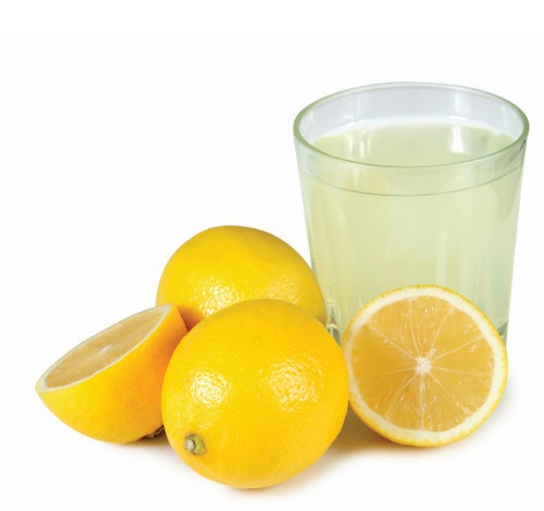 citronsaft for at helbrede pande -acne