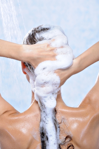 Shampoo og balsam til skinnende hår