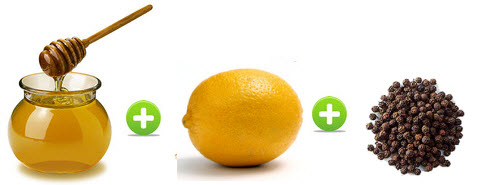citronhonning og sort peber
