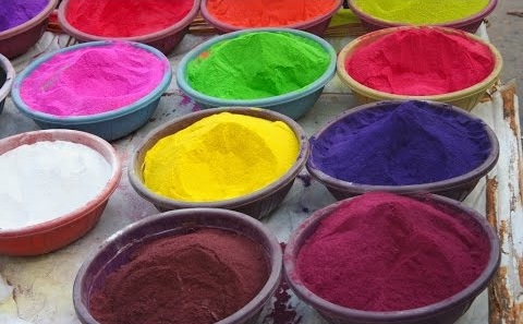Vegyes színű Rangoli por