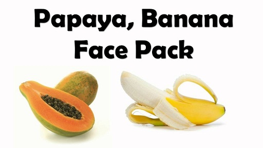 Papaya és banán gyümölcs maszk