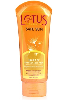 Lotus Herbals Safe Sun De Tan After Sun Face Pack