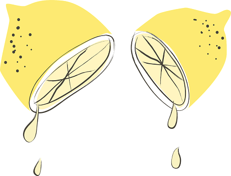 Citronsaft til mørk hals