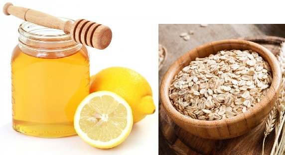 Havregryn, honning og citronsaft