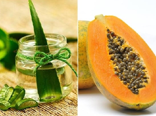 Aloe vera és papaya az arcszőrzethez