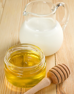 Honning og mælk hårpakke