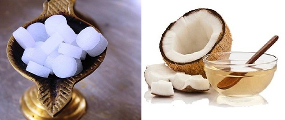 Kokosolie med kamfer