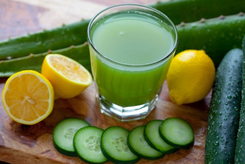 Agurk med citronsaft