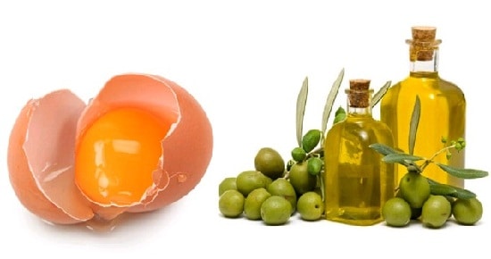Tojás és olívaolaj hajmaszk a hajnövekedéshez