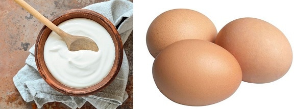 Joghurt és tojás haj maszk
