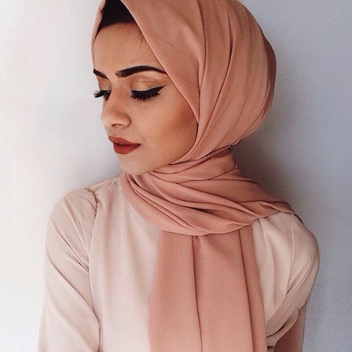 Enkelt tørklæde som hijab