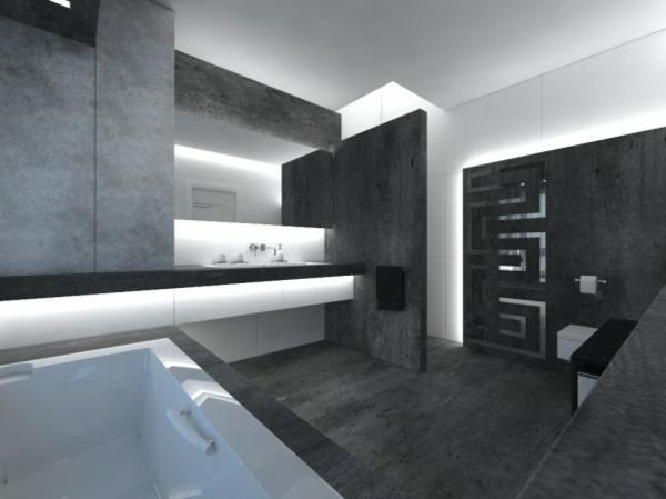 kylpyhuoneen hygienia grafiittiseinien lattia