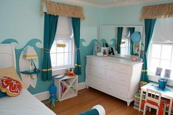 idea lastenhuoneen suunnittelu meri sininen