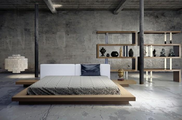 ideoita seinän suunnitteluun betoniseinät elävät ideat makuuhuoneen riippuvalaisin