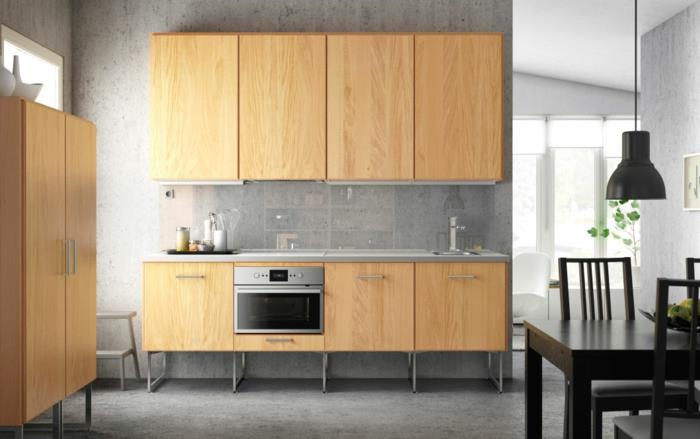 ikea keittiöt modernit 2015 vaaleat puukaapit edessä minimalistinen muotoilu