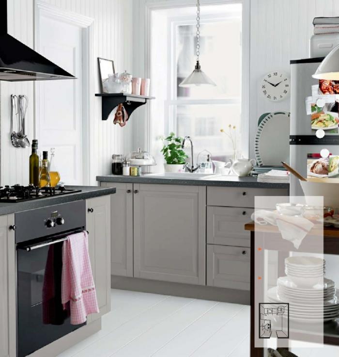 ikea keittiöt modernit 2015 vaaleanharmaat pohjakaapit keittiökaapit