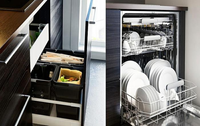 ikea keittiö moderni 2015 roskakori astianpesukone