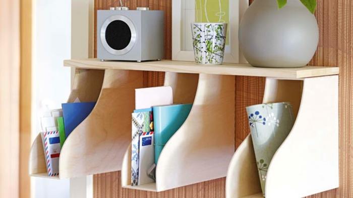 ikea huonekalut DIY Ideat DIY -hyllyt tukevat pintaviilutelineitä
