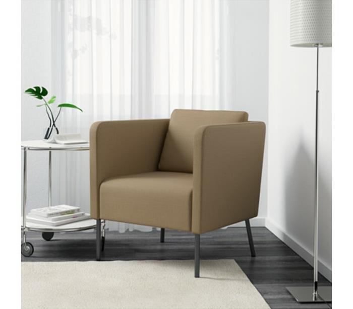 ikea nojatuoli skiftebo beige selkätyyny, joka tukee ekeröä