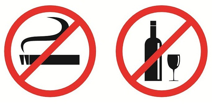 Undgå rygning & amp; Drikker