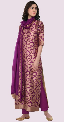 Indiske Banarasi Salwar Kameez