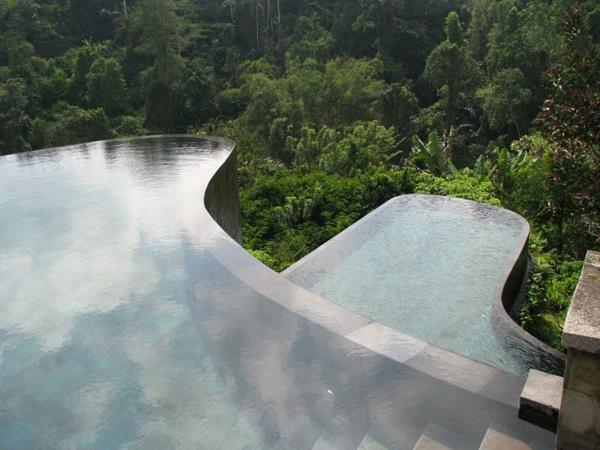 indonesia hotelli uima -allas ääretön hotelli ubud riippuva puutarha