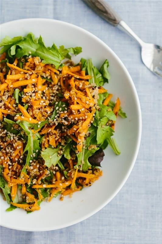 inkivääri -quinoa -salaatti