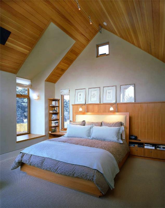 sisustussuunnittelu ullakkoideoita makuuhuoneen suunnittelu kauniita tekstuureja