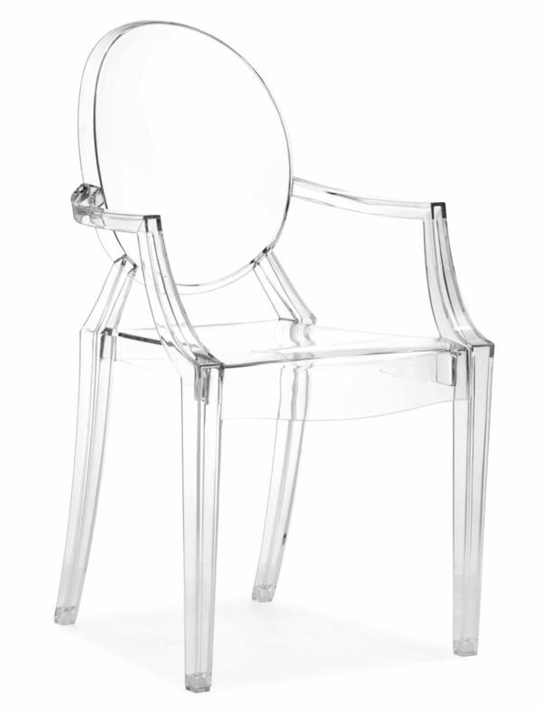 sisustusideoita läpinäkyvät huonekalut akryylituolit Xandra Arm Chair