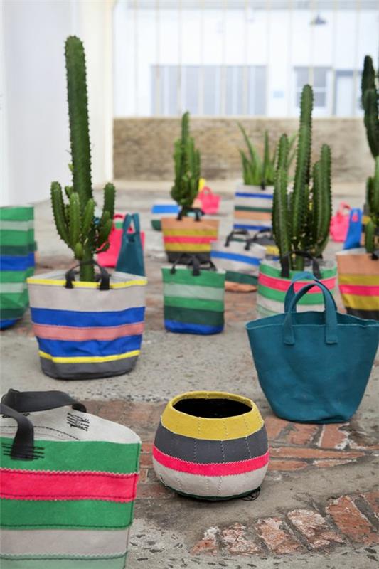 sisustussuunnittelu meksikolainen sisustusideoita värinäytteitä kaktuksia