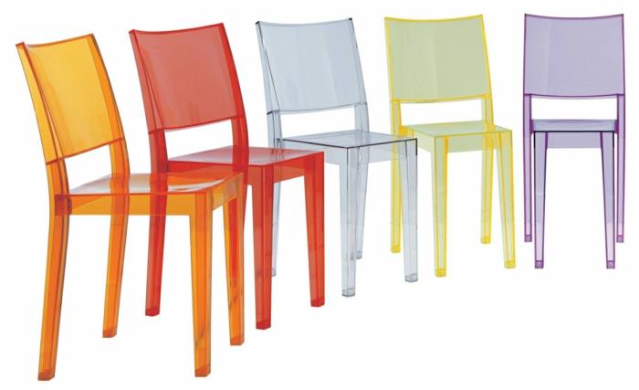 innovatiiviset materiaalit plexiglass suunnittelija tuolit läpinäkyvä värikäs