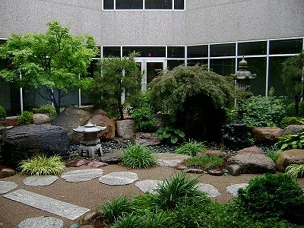 mielenkiintoinen design puutarha japanilainen kosketus